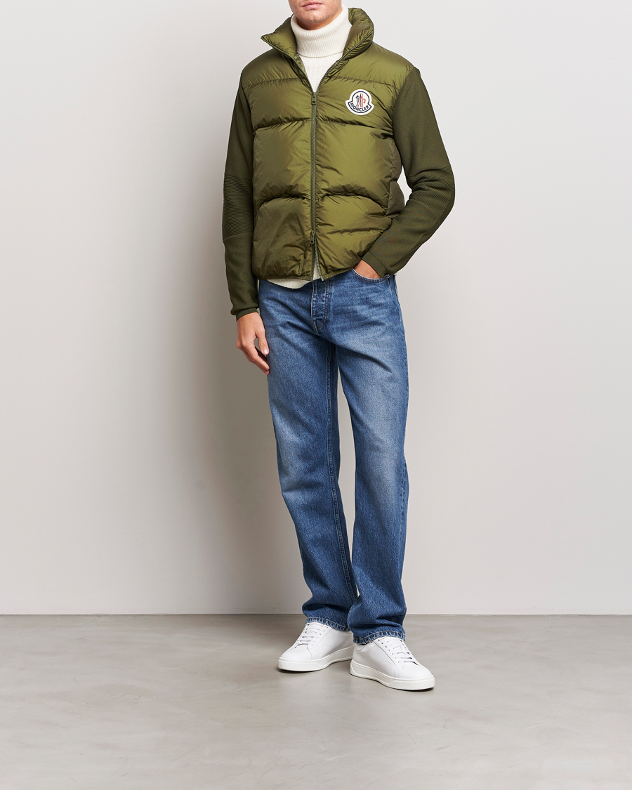 Mies | Puserot | Moncler | Hybrid Cardigan Military Green