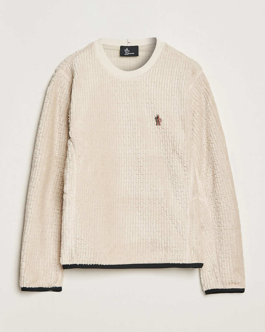 Mies |  | Moncler Grenoble | Fluffy Sweatshirt White