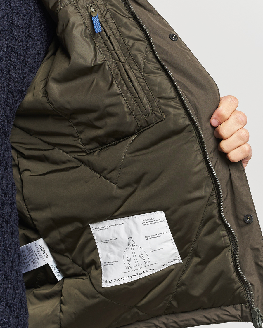 Mies | Takit | Aspesi | Winter Moon Hooded Jacket Dark Military