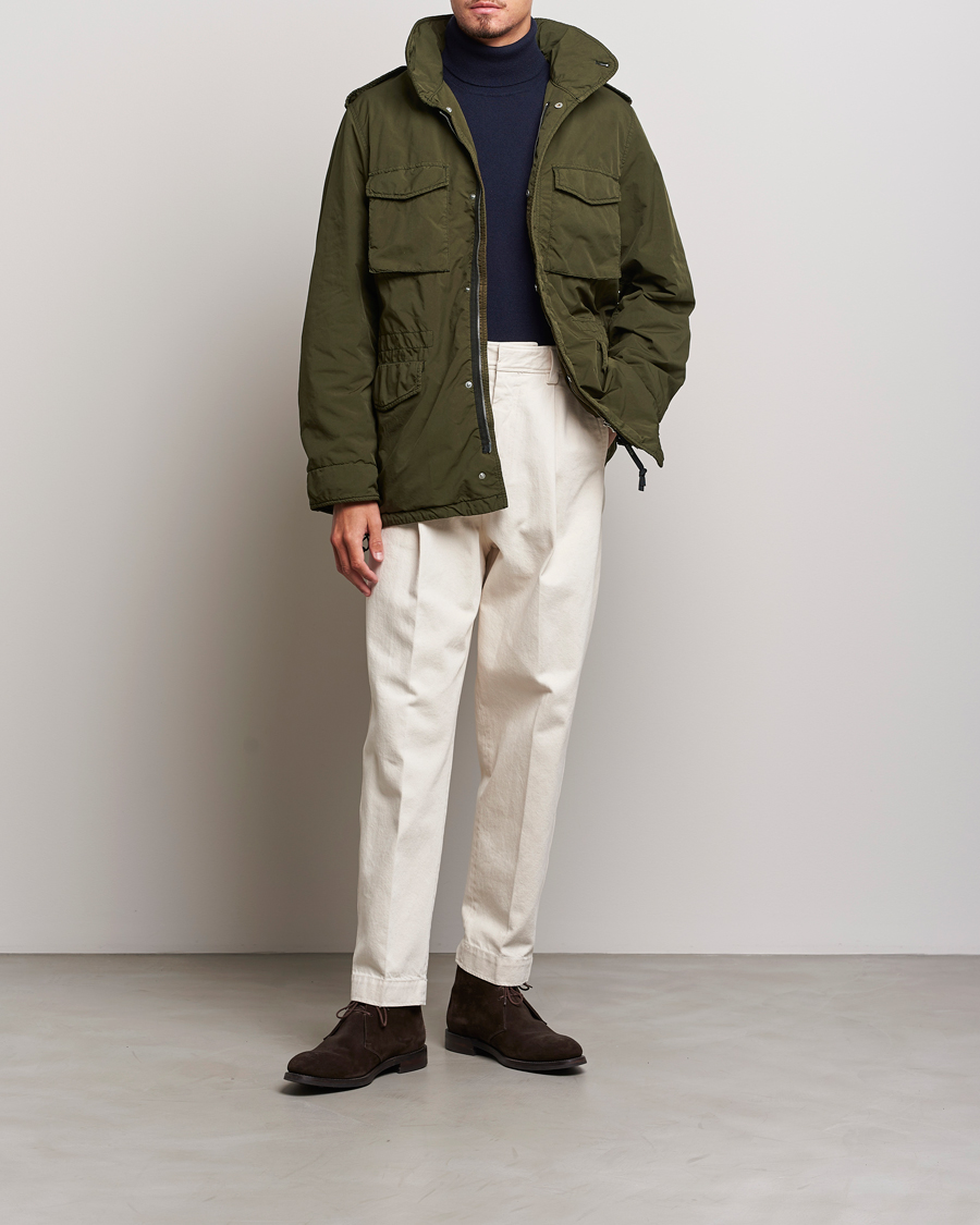 Mies | Takit | Aspesi | Garment Dyed Field Jacket Dark Military