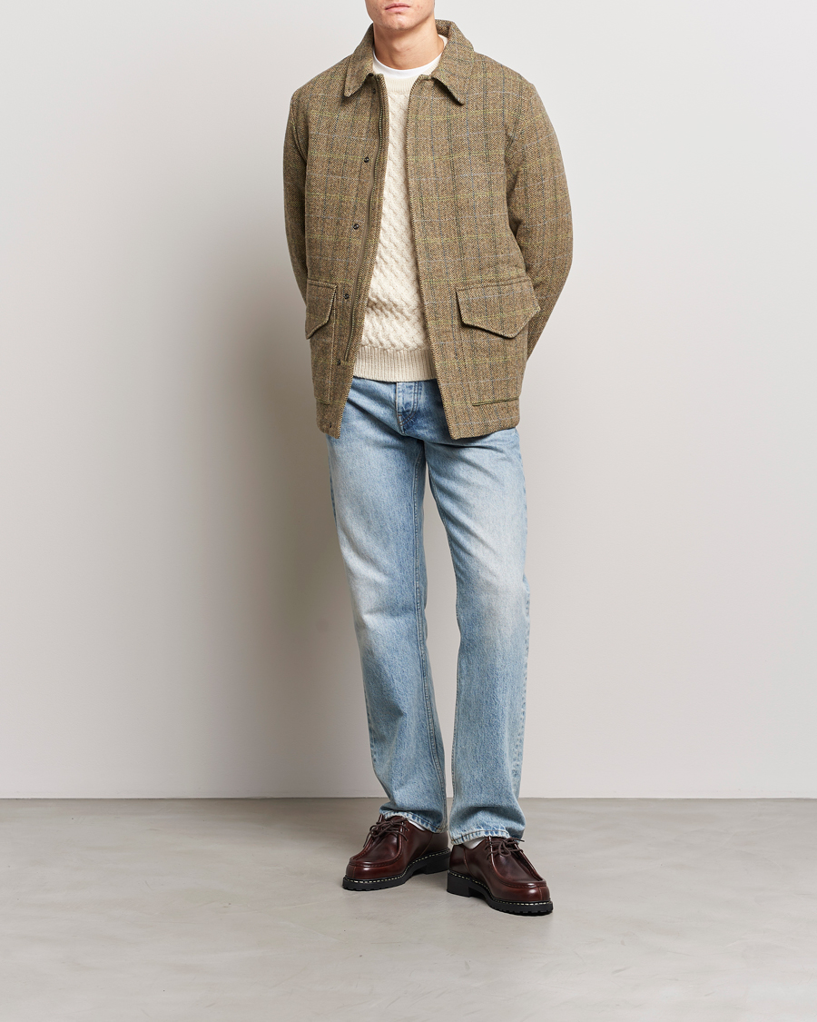 Mies | Takit | Aspesi | Tweed Hunting Jacket Green Check
