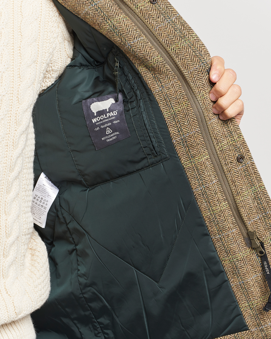 Mies | Takit | Aspesi | Tweed Hunting Jacket Green Check