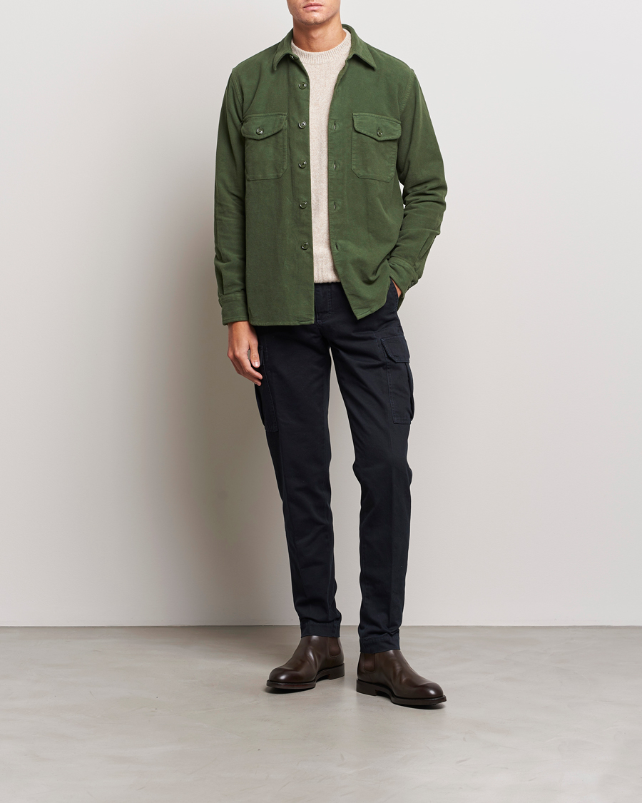 Mies | Takit | Aspesi | Moleskine Shirt Jacket Dark Military