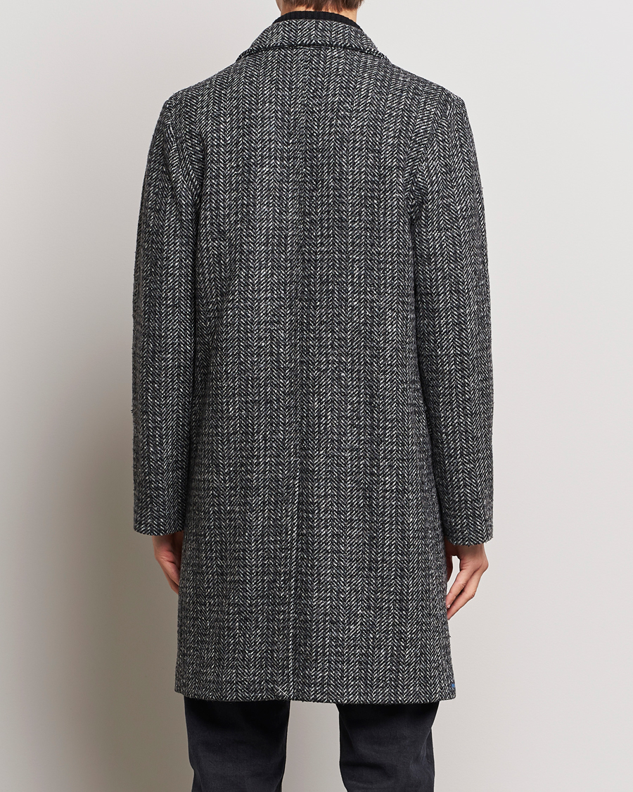 Mies | Takit | Aspesi | Herringbone Wool Coat Grey