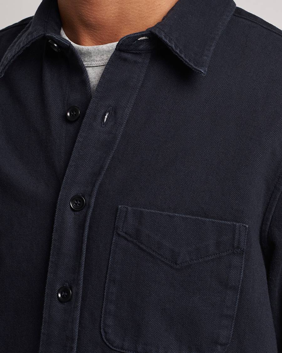 Mies | Kauluspaidat | Aspesi | Cotton Utility Shirt Navy