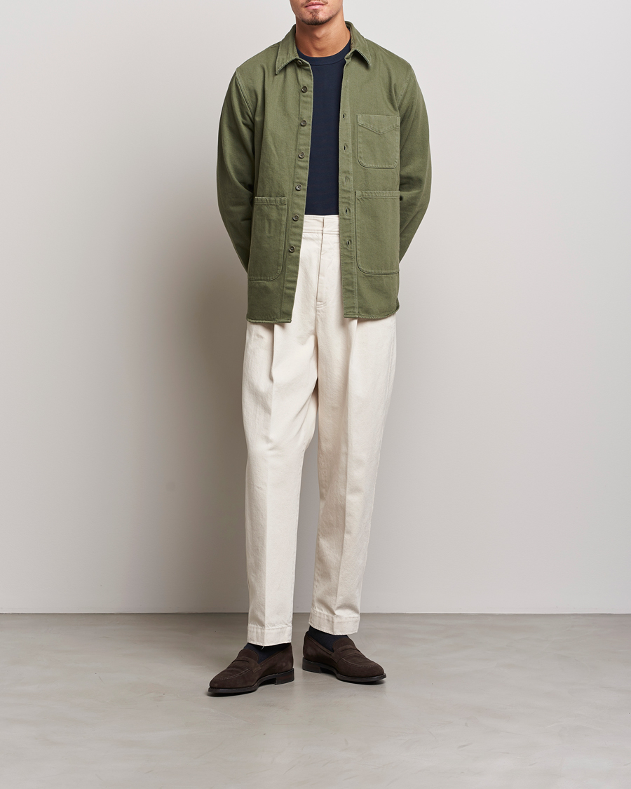 Mies | Kauluspaidat | Aspesi | Cotton Utility Shirt Military
