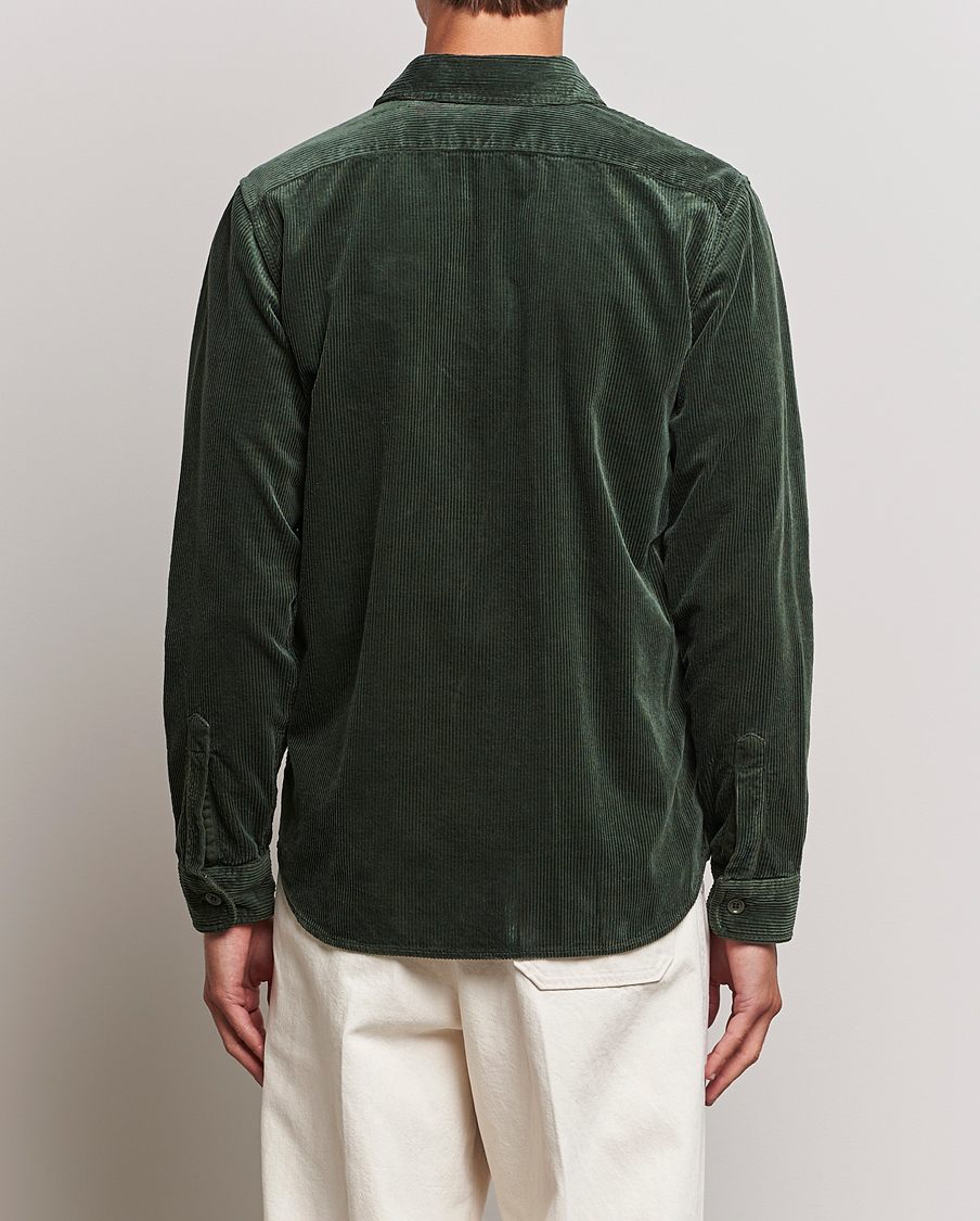 Mies | Kauluspaidat | Aspesi | Corduroy Utility Shirt Dark Military