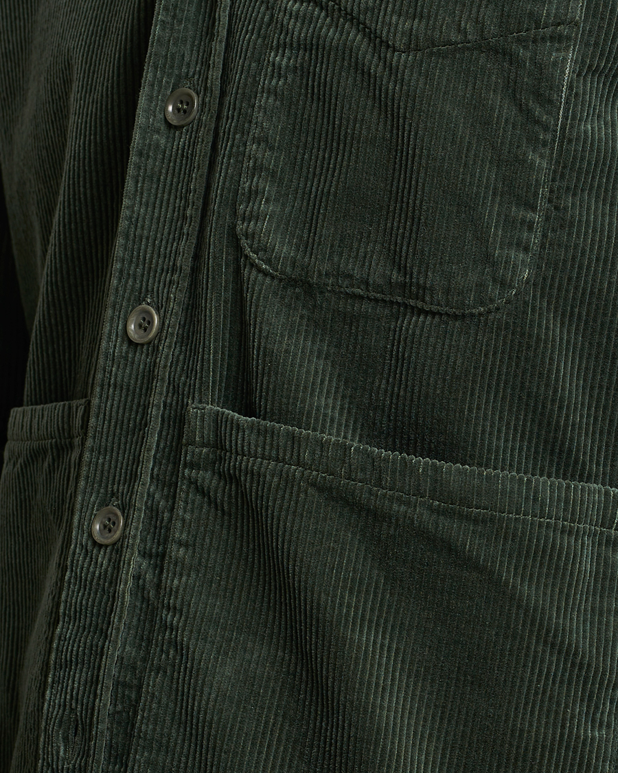 Mies | Kauluspaidat | Aspesi | Corduroy Utility Shirt Dark Military