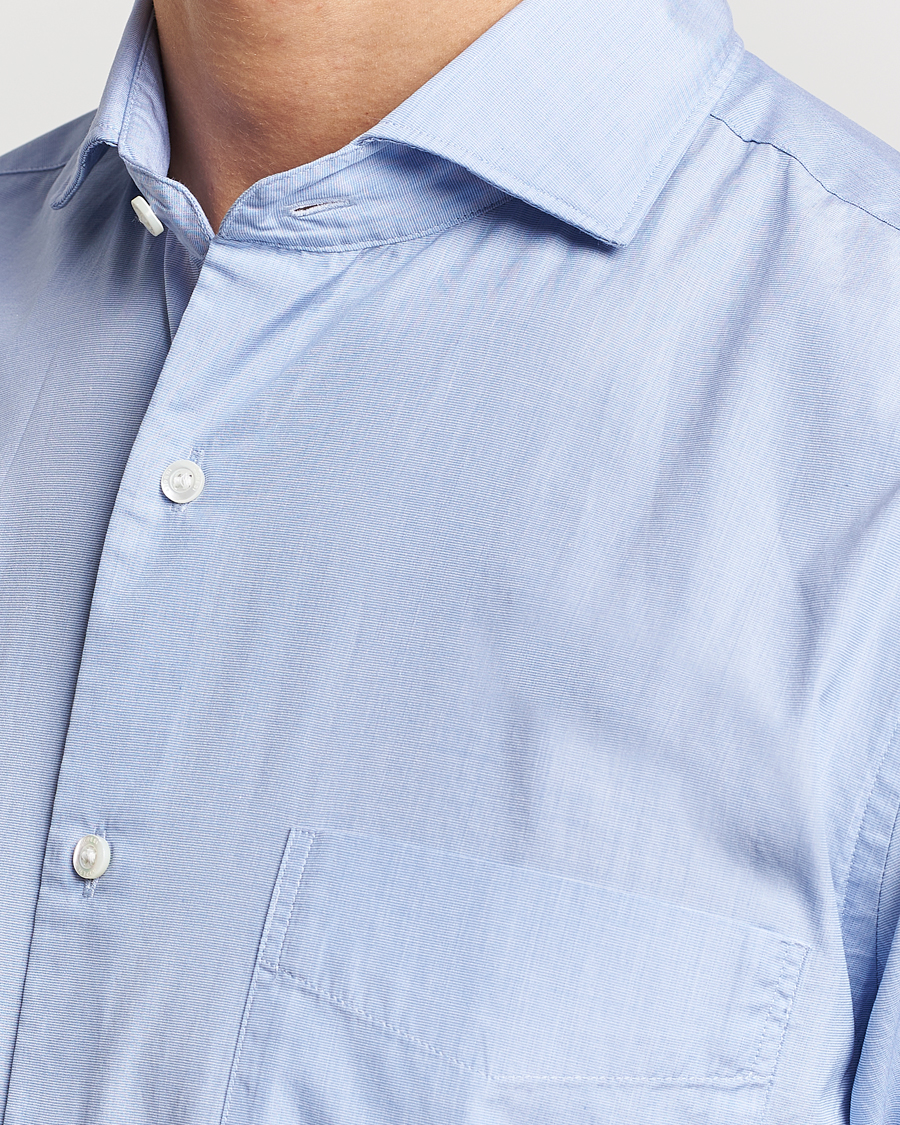 Mies | Kauluspaidat | Aspesi | Striped Poplin Shirt Light Blue