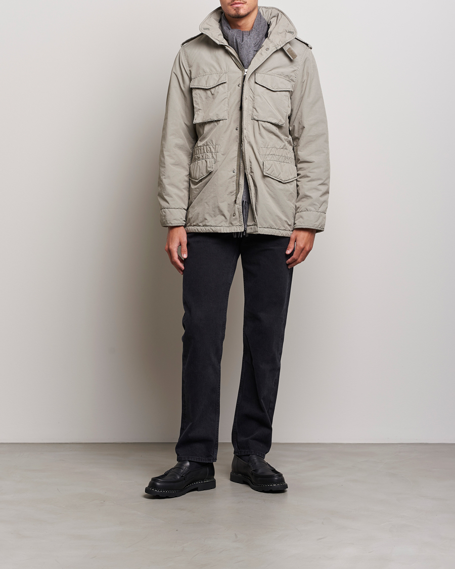 Mies | Takit | Aspesi | Garment Dyed Field Jacket Sand