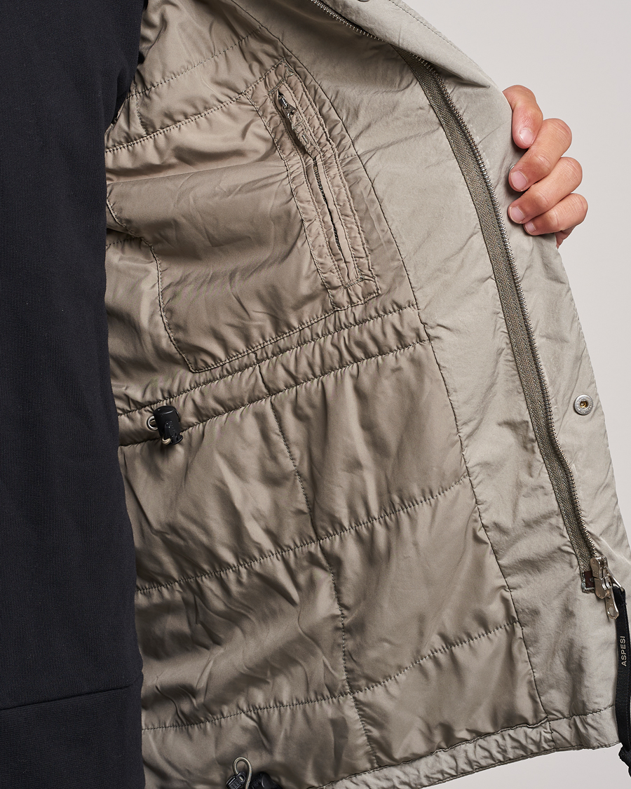 Mies | Takit | Aspesi | Garment Dyed Field Jacket Sand