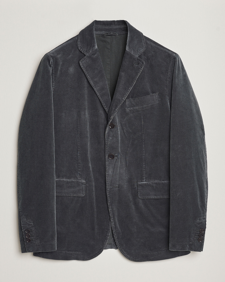Mies | Pikkutakit | Aspesi | Corduroy Blazer Charcoal