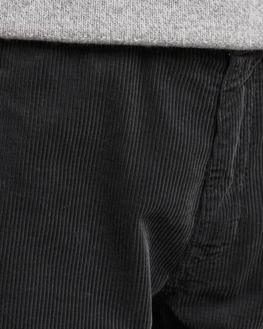 Mies | Housut | Aspesi | Drawstring Corduroy Trousers Charcoal