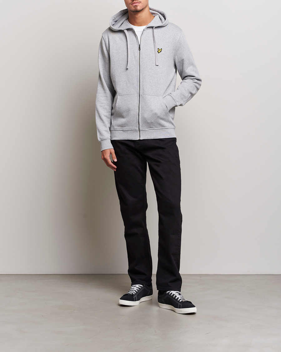 Mies | Puserot | Lyle & Scott | Full Zip Hoodie Light Grey