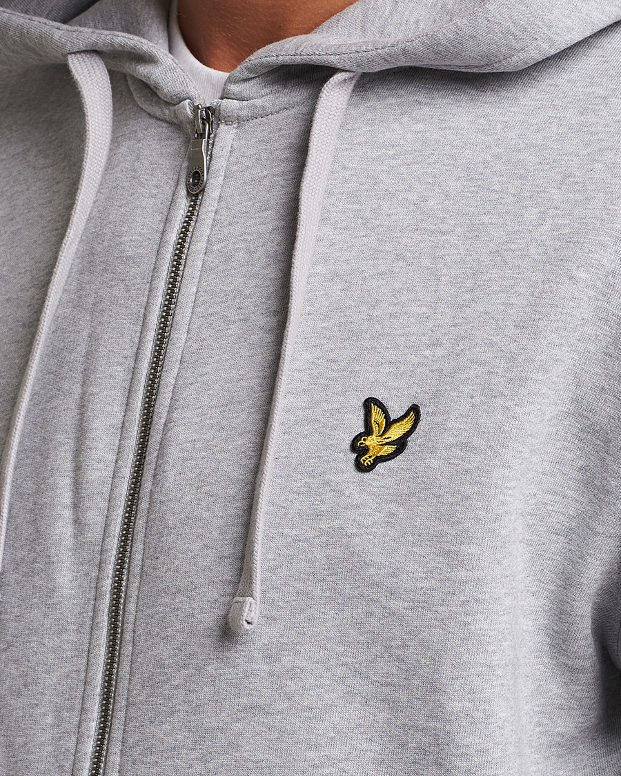Mies | Puserot | Lyle & Scott | Full Zip Hoodie Light Grey