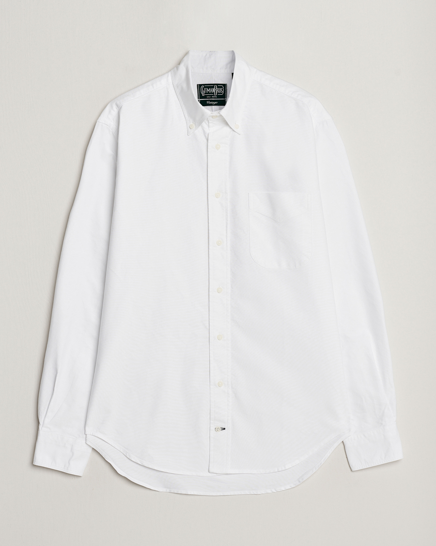 Mies | Kauluspaidat | Gitman Vintage | Button Down Oxford Shirt White