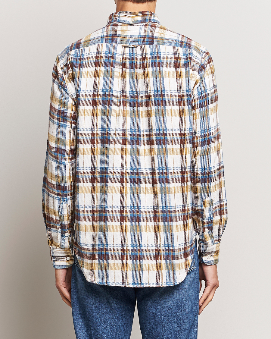 Mies | Kauluspaidat | Gitman Vintage | Button Down Triple Yarn Shirt Brown/White Check