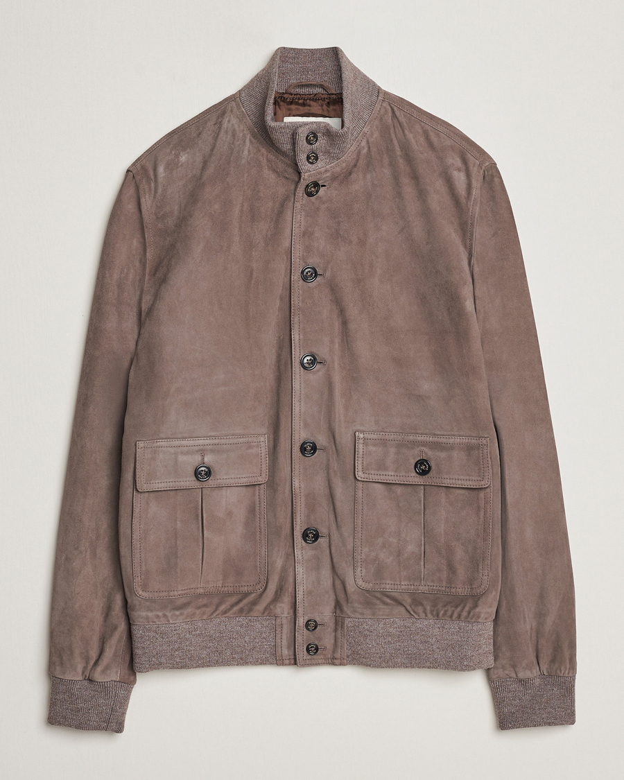 Mies | Takit | Valstar | Valstarino Suede Jacket Stone