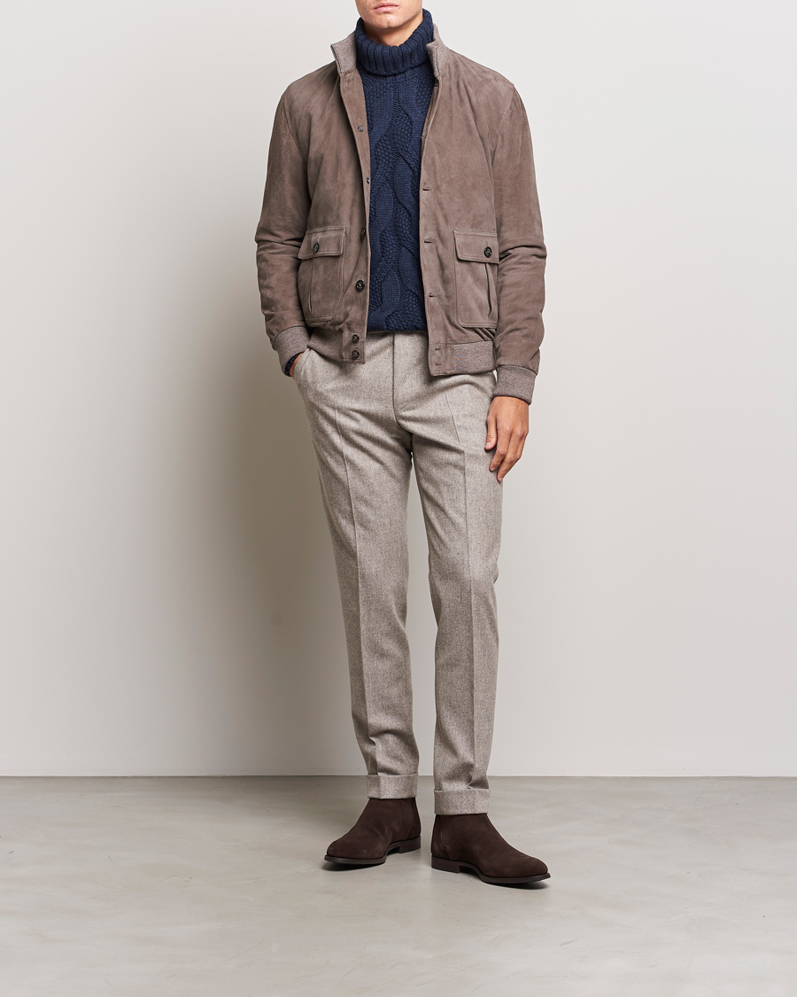 Mies | Takit | Valstar | Valstarino Suede Jacket Stone