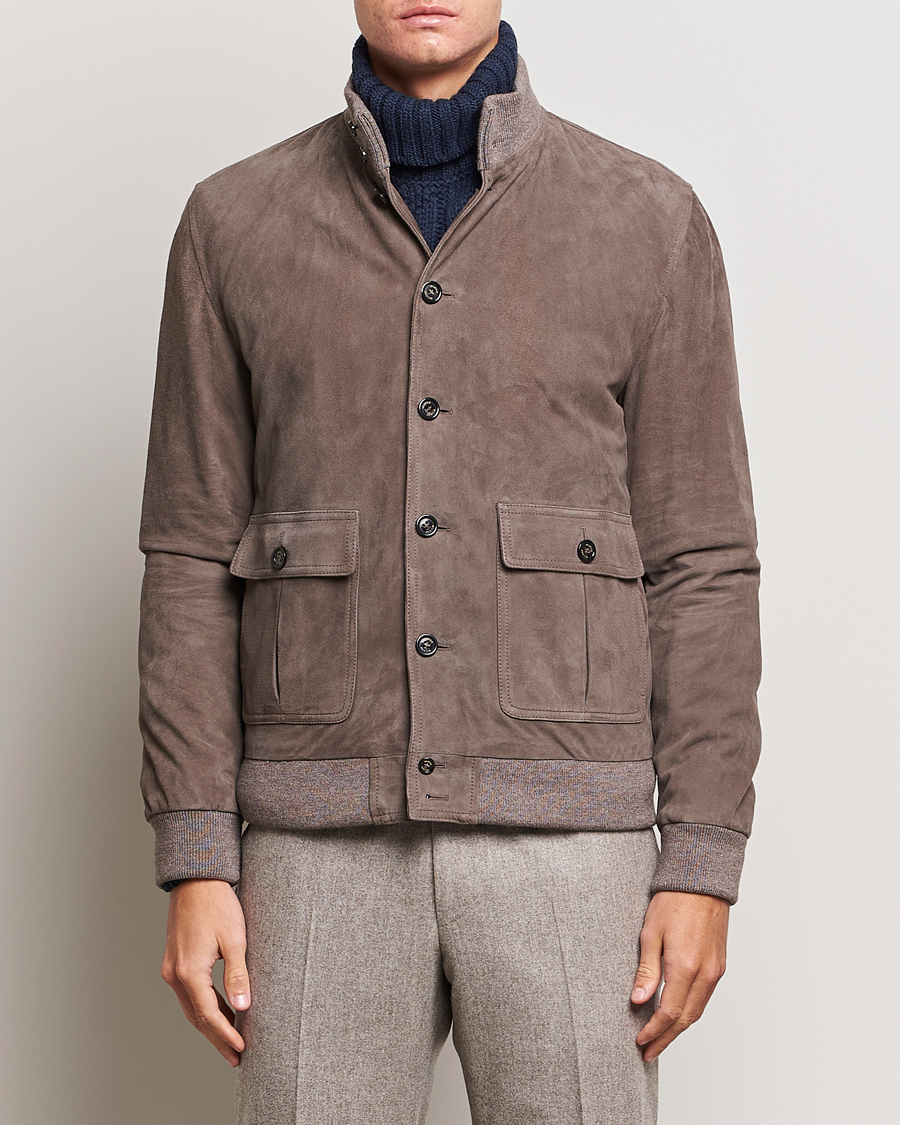 Mies | Takit | Valstar | Valstarino Suede Jacket Stone