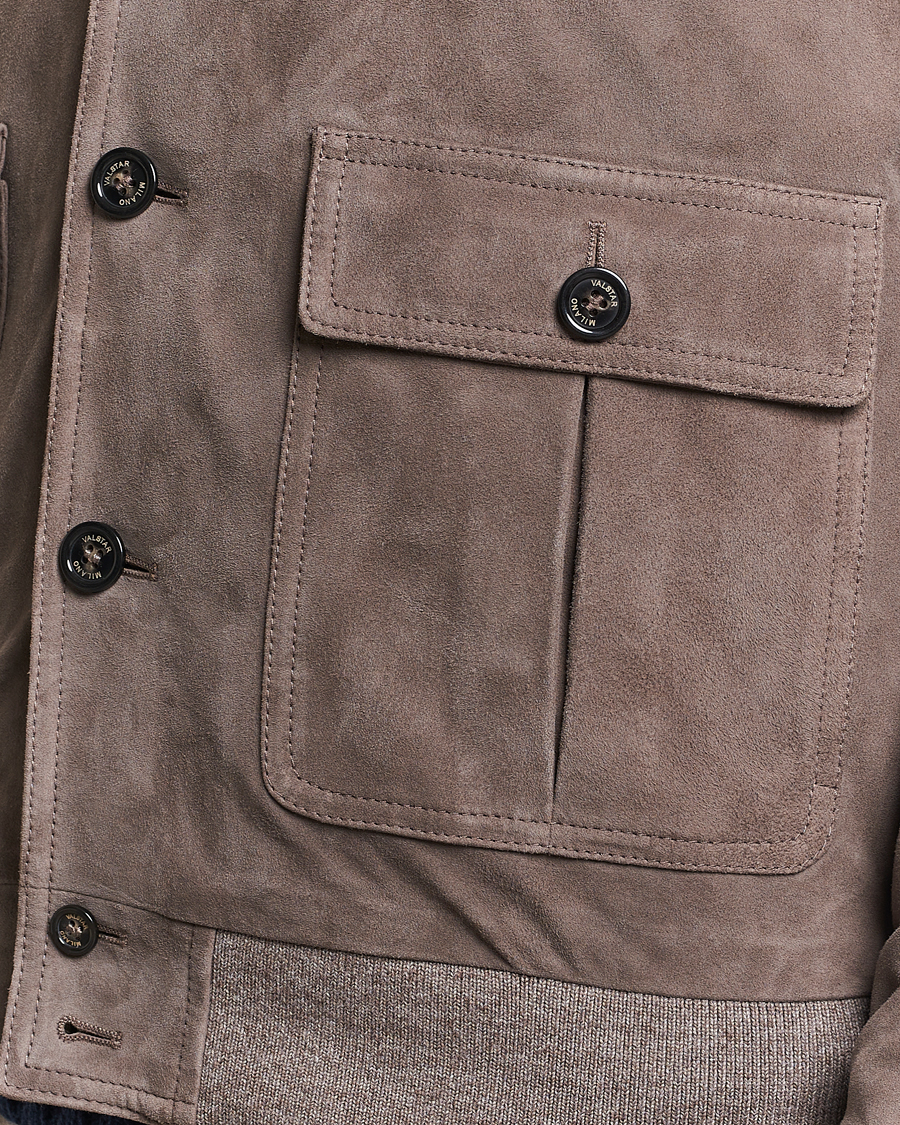 Mies | Takit | Valstar | Valstarino Suede Jacket Stone