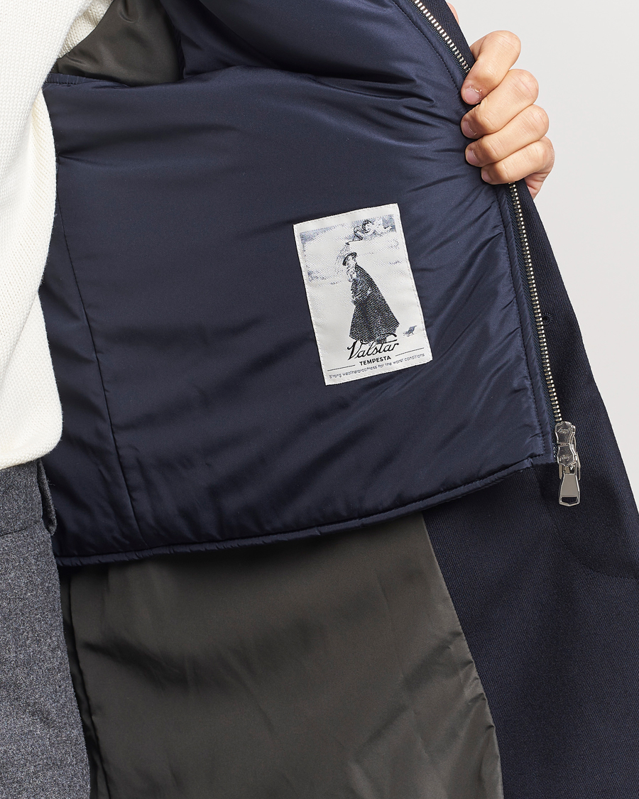 Mies | Takit | Valstar | Waterproof 2-in-1 Flannel Overcoat Navy