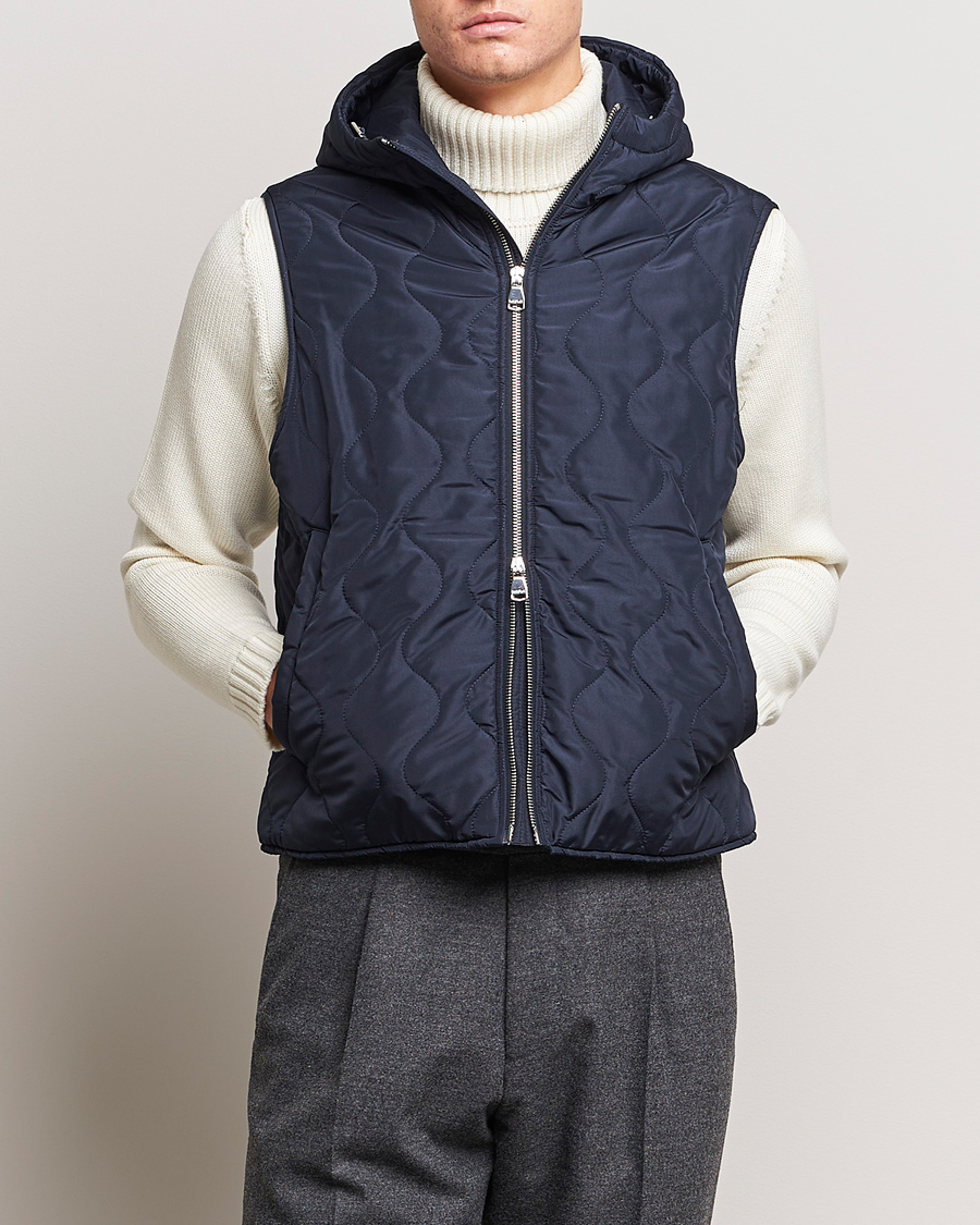 Mies | Takit | Valstar | Waterproof 2-in-1 Flannel Overcoat Navy