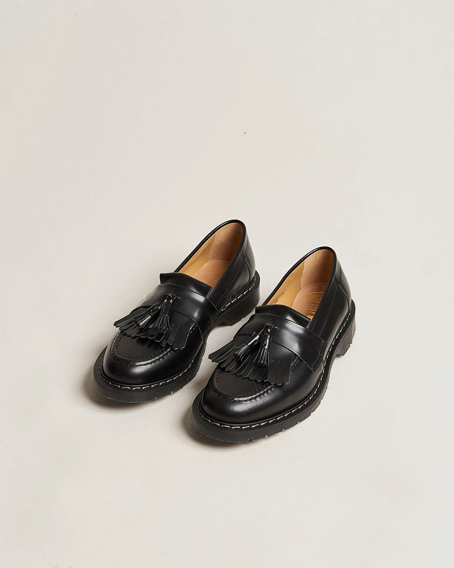 Mies | Loaferit | Solovair | Tassel Loafer Black Shine