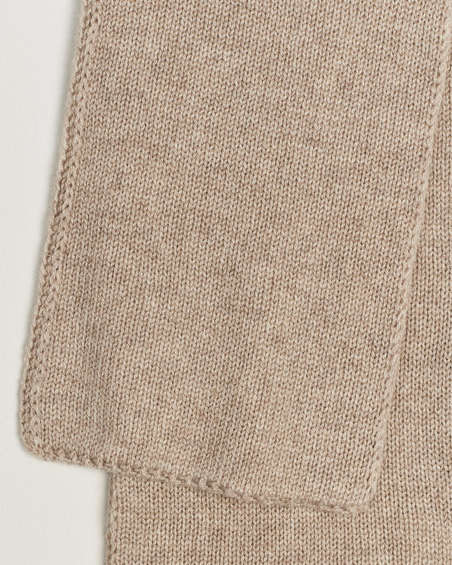 Mies | Piacenza Cashmere Short Loop Cashmere Scarf Light Beige | Piacenza Cashmere | Short Loop Cashmere Scarf Light Beige