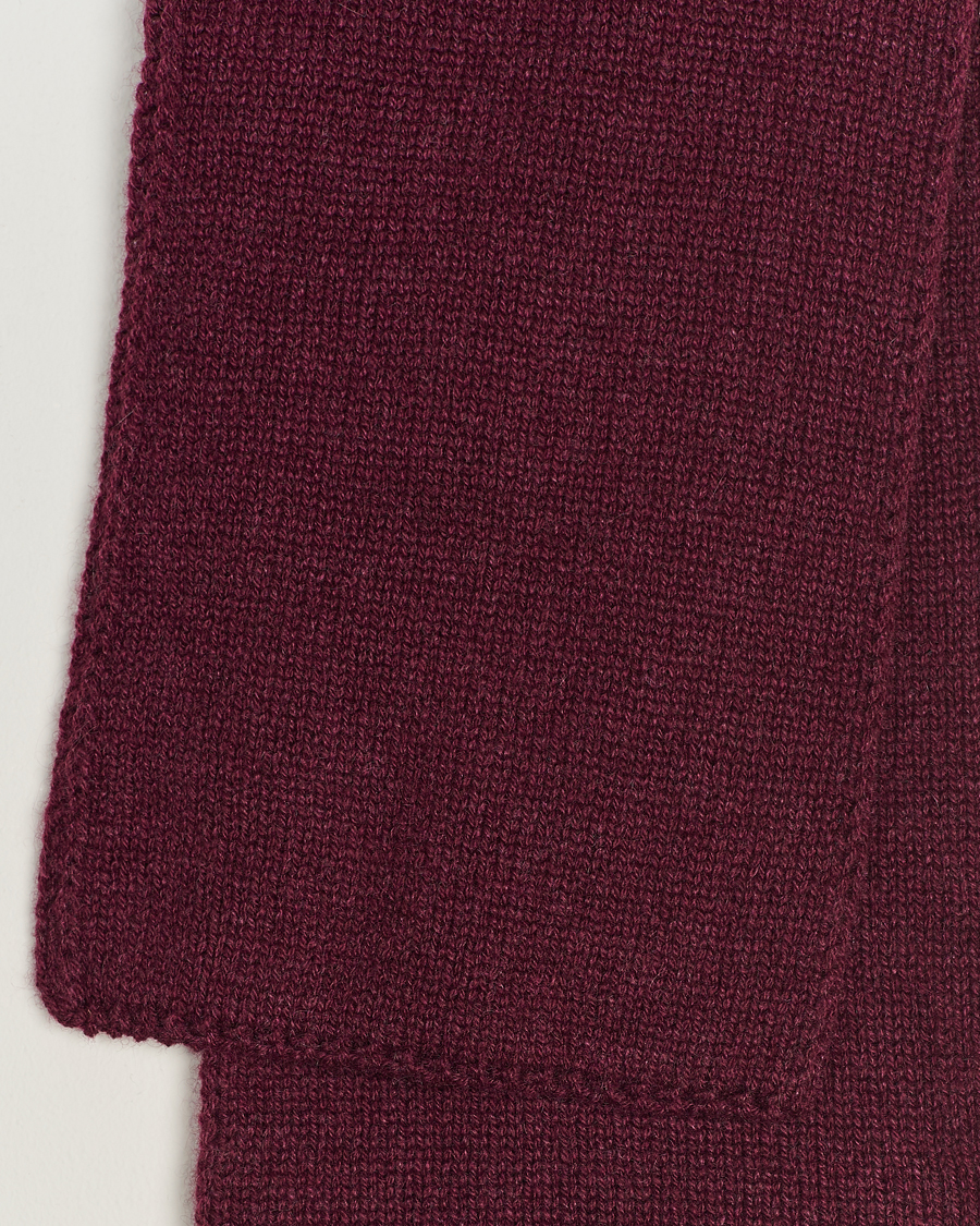 Mies |  | Piacenza Cashmere | Short Loop Cashmere Scarf Burgundy