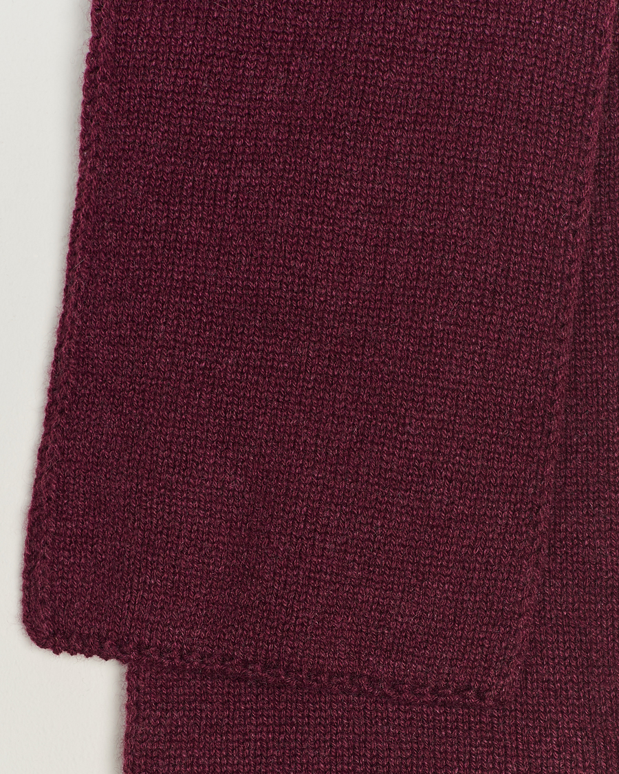 Mies | Piacenza Cashmere Short Loop Cashmere Scarf Burgundy | Piacenza Cashmere | Short Loop Cashmere Scarf Burgundy