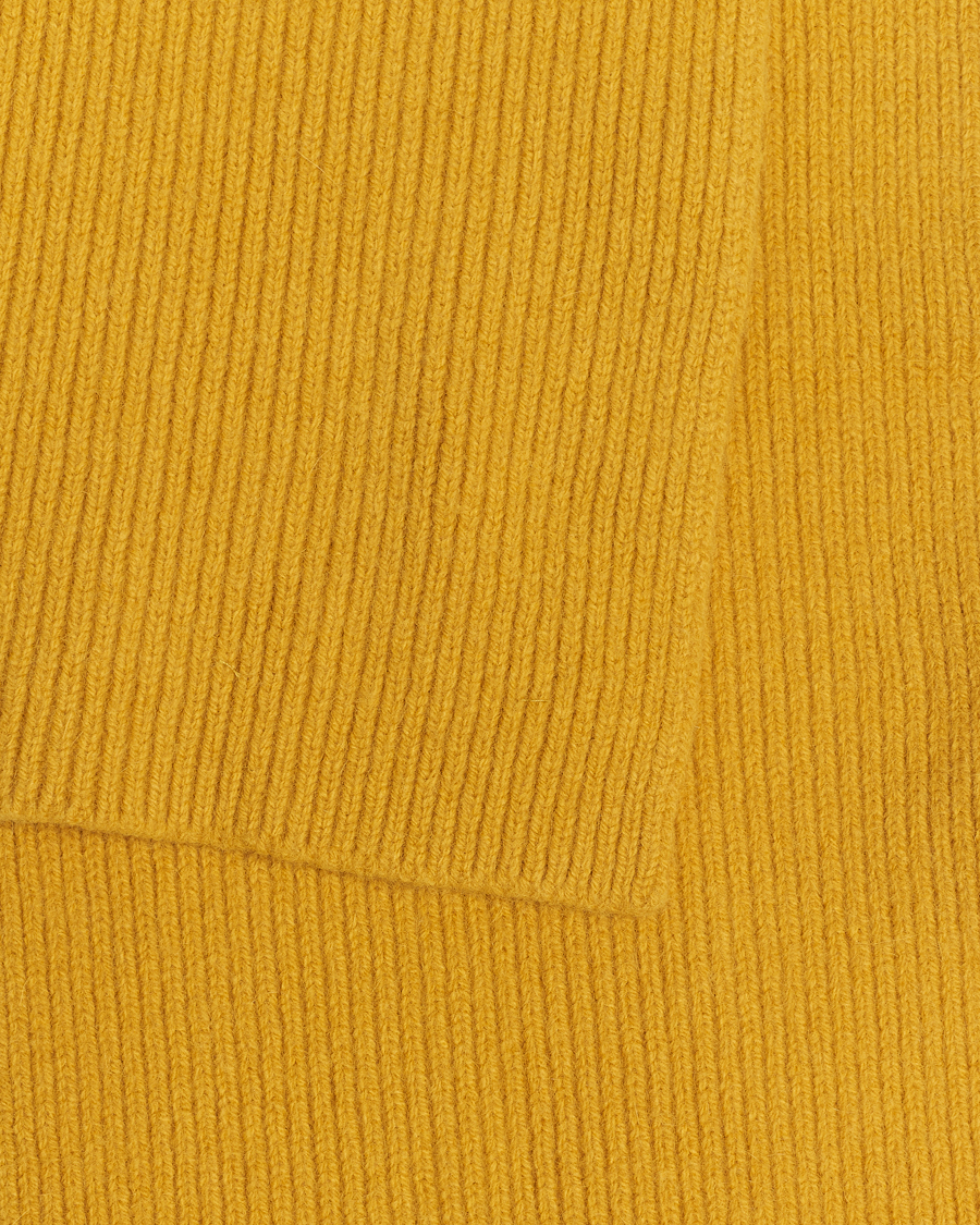 Mies | Le Bonnet Lambswool/Caregora Scarf Mustard | Le Bonnet | Lambswool/Caregora Scarf Mustard