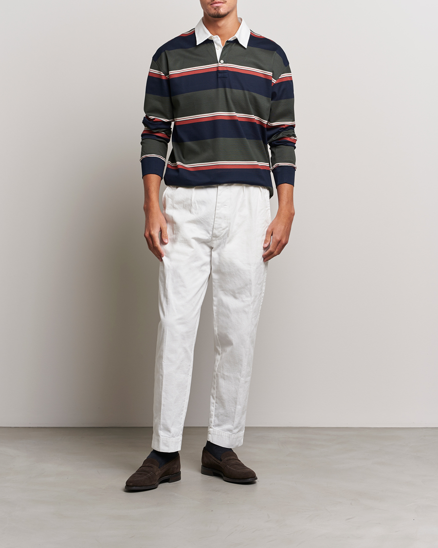 Mies | Puserot | Eton | Striped Rugby Shirt Multi