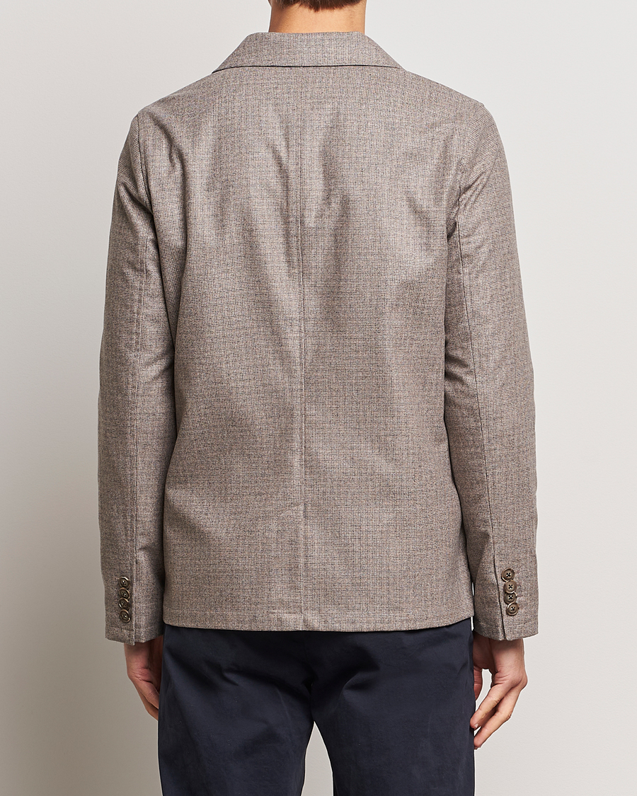 Mies | Kauluspaidat | Eton | Wool/Cashmere Checked Overshirt Brown