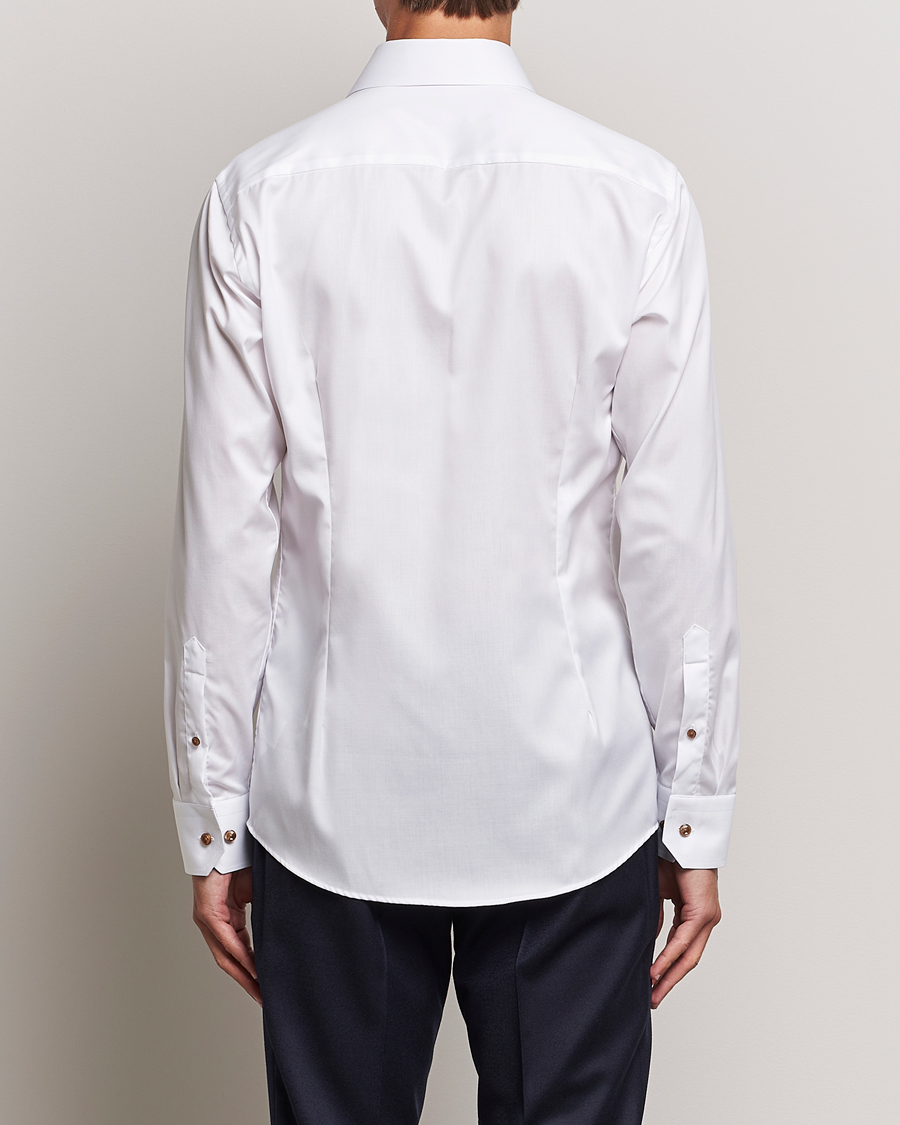 Mies | Kauluspaidat | Eton | Slim Fit Signature Twill Contrast Shirt White
