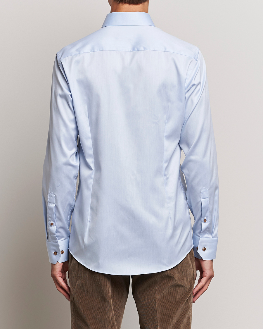 Mies | Kauluspaidat | Eton | Slim Fit Signature Twill Contrast Shirt Blue