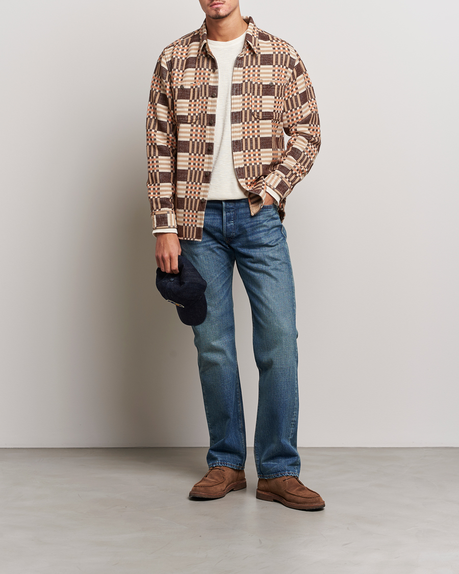 Mies | Farkut | RRL | Straight Fit 5-Pocket Denim Once Washed