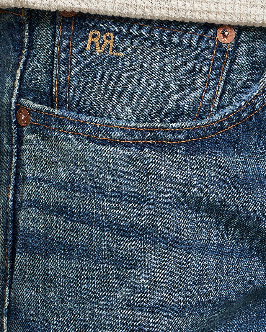 Mies | Farkut | RRL | Straight Fit 5-Pocket Denim Once Washed