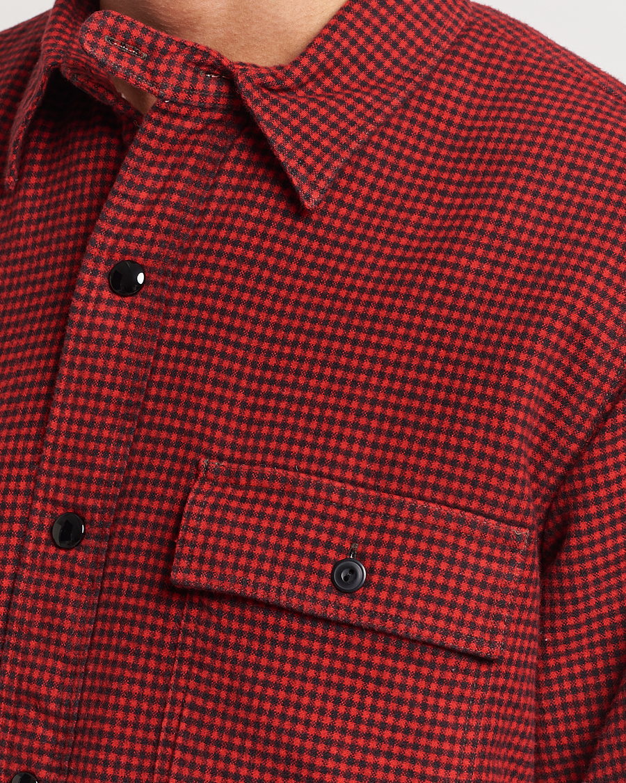 Mies | Takit | RRL | Vermont Shearling Lined Shirt Jacket Red/Black