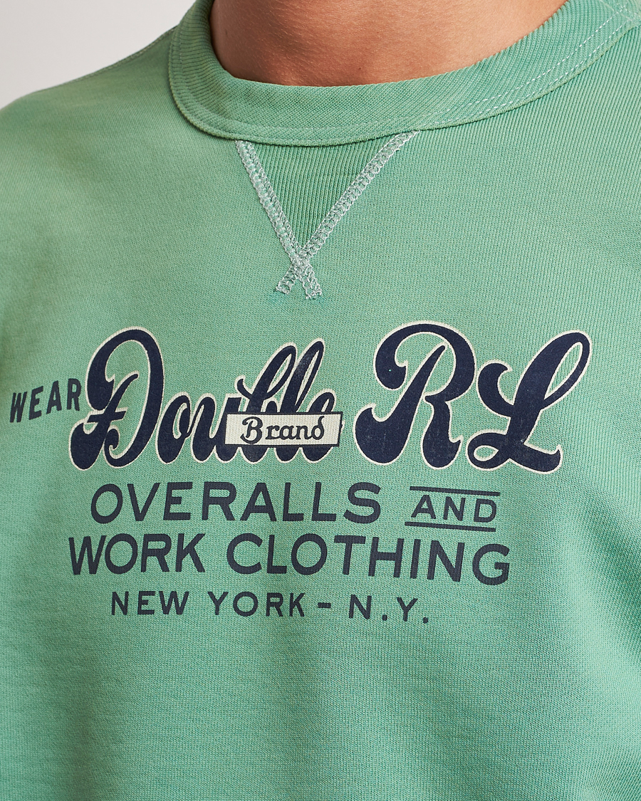 Mies | Puserot | RRL | Graphic Sweatshirt Turquoise