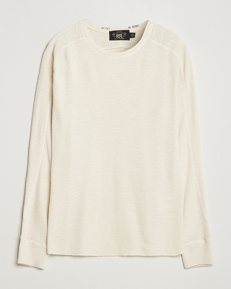 Mies |  | RRL | Long Sleeve Henley Paper White