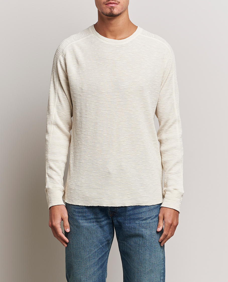 Mies |  | RRL | Long Sleeve Henley Paper White