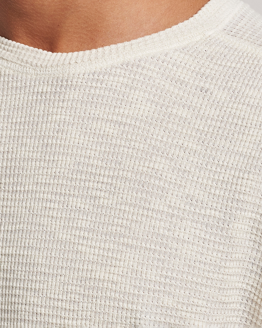 Mies | Puserot | RRL | Long Sleeve Henley Paper White