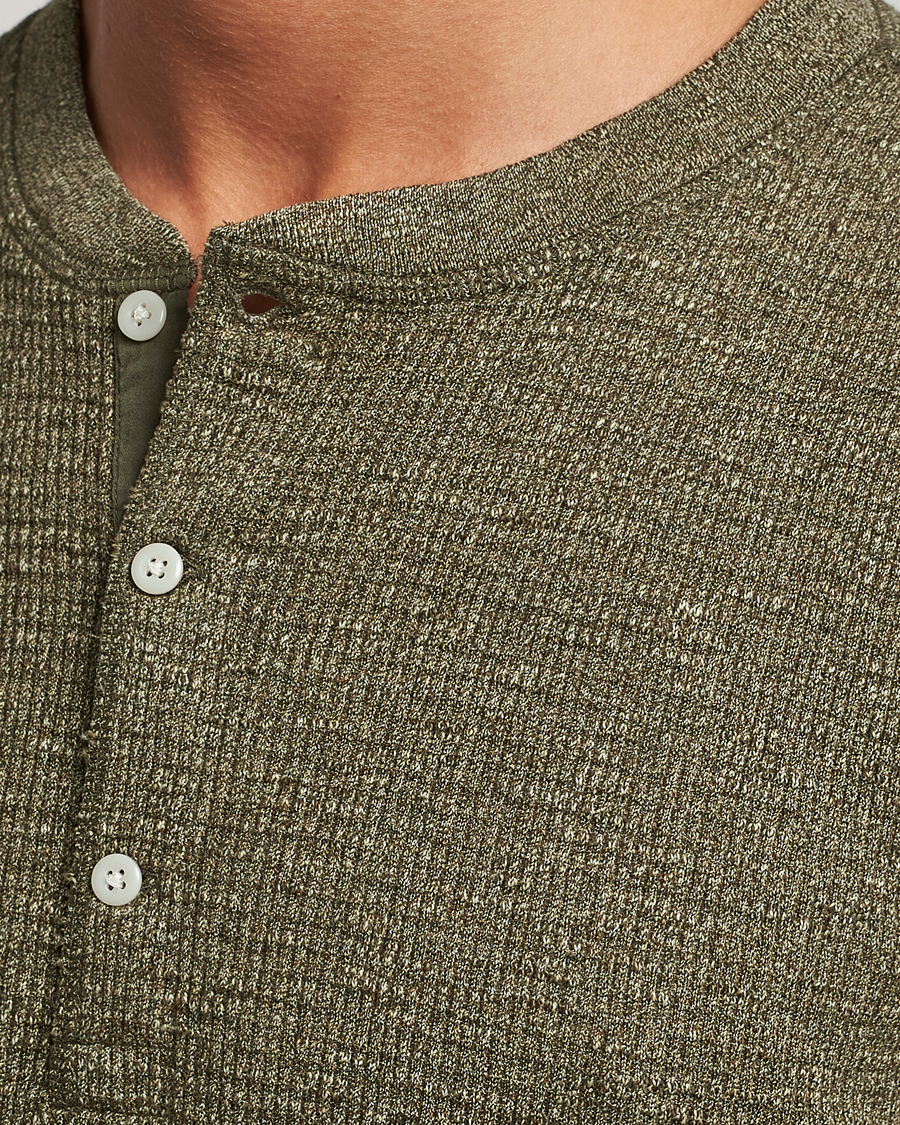 Mies | Puserot | RRL | Long Sleeve Henley Olive