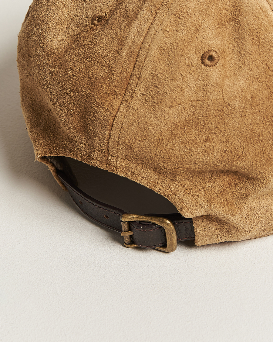 Mies | RRL Rough Out Baseball Cap Brown | RRL | Rough Out Baseball Cap Brown