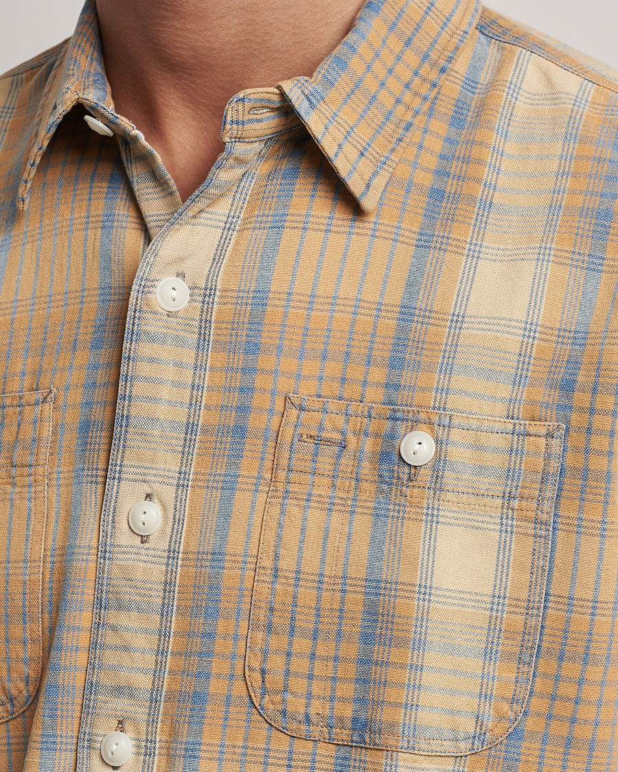 Mies | Kauluspaidat | RRL | Farrell Double Pocket Shirt Yellow Multi