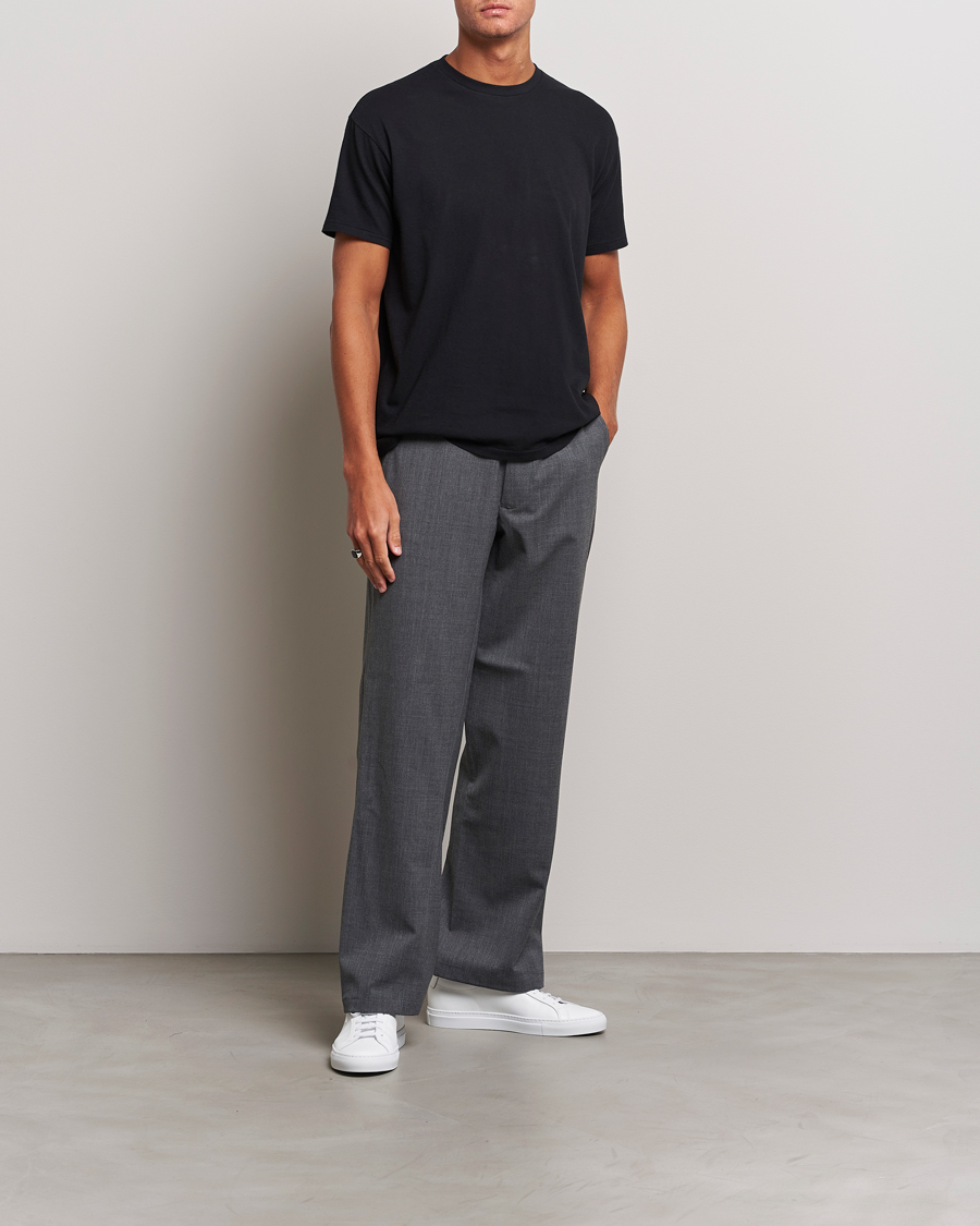 Mies | T-paidat | Auralee | Seamless Crew Neck T-Shirt Black