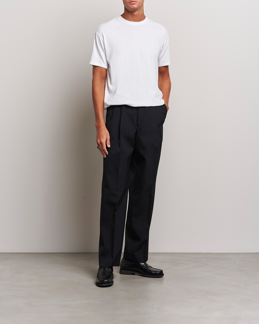 Mies | T-paidat | Auralee | Seamless Crew Neck T-Shirt White