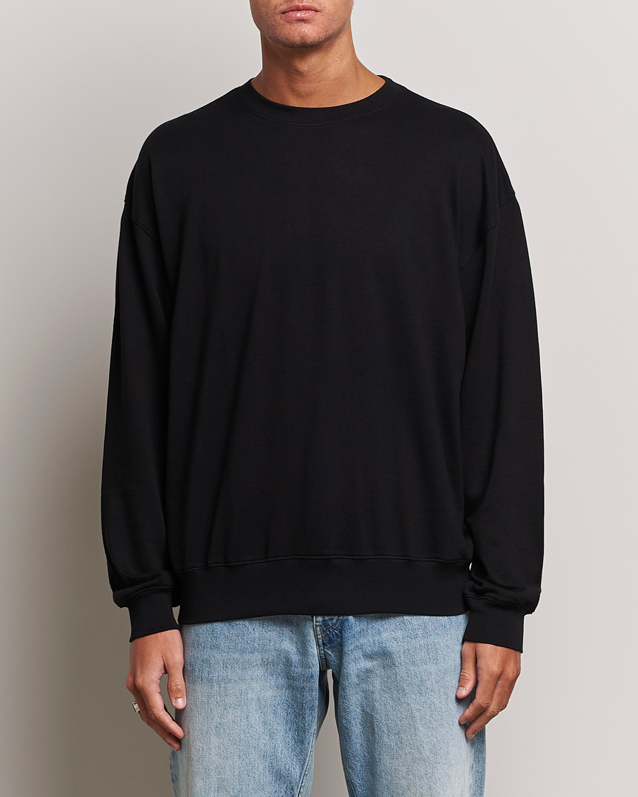 Mies | Japanese Department | Auralee | High Gauge Sweatshirt Black