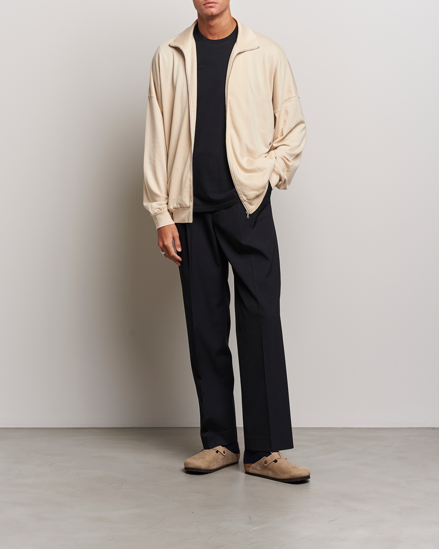 Mies | Puserot | Auralee | High Gauge Zip Blouson Light Beige